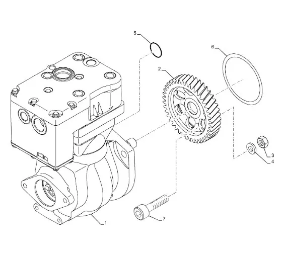 504308489 - Компрессор возд. обдува ДВС Cursor9 T8./Mg. до 17г.в., CS, CSX, CX6/8, CR, Axion9